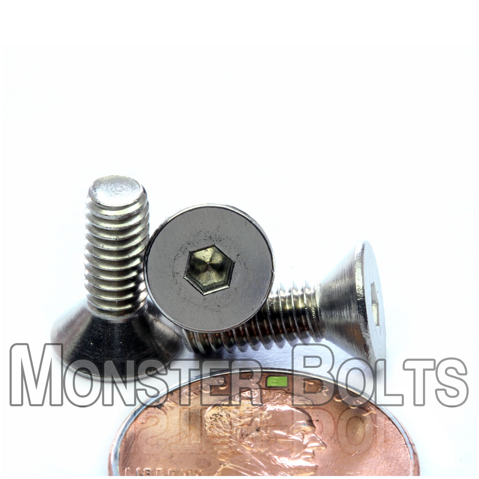 #8-32 Stainless Steel Flat Head Socket Cap screws, 18-8 / A2