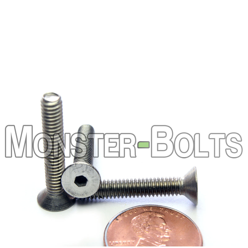 #8-32 Stainless Steel Flat Head Socket Cap screws, 18-8 / A2