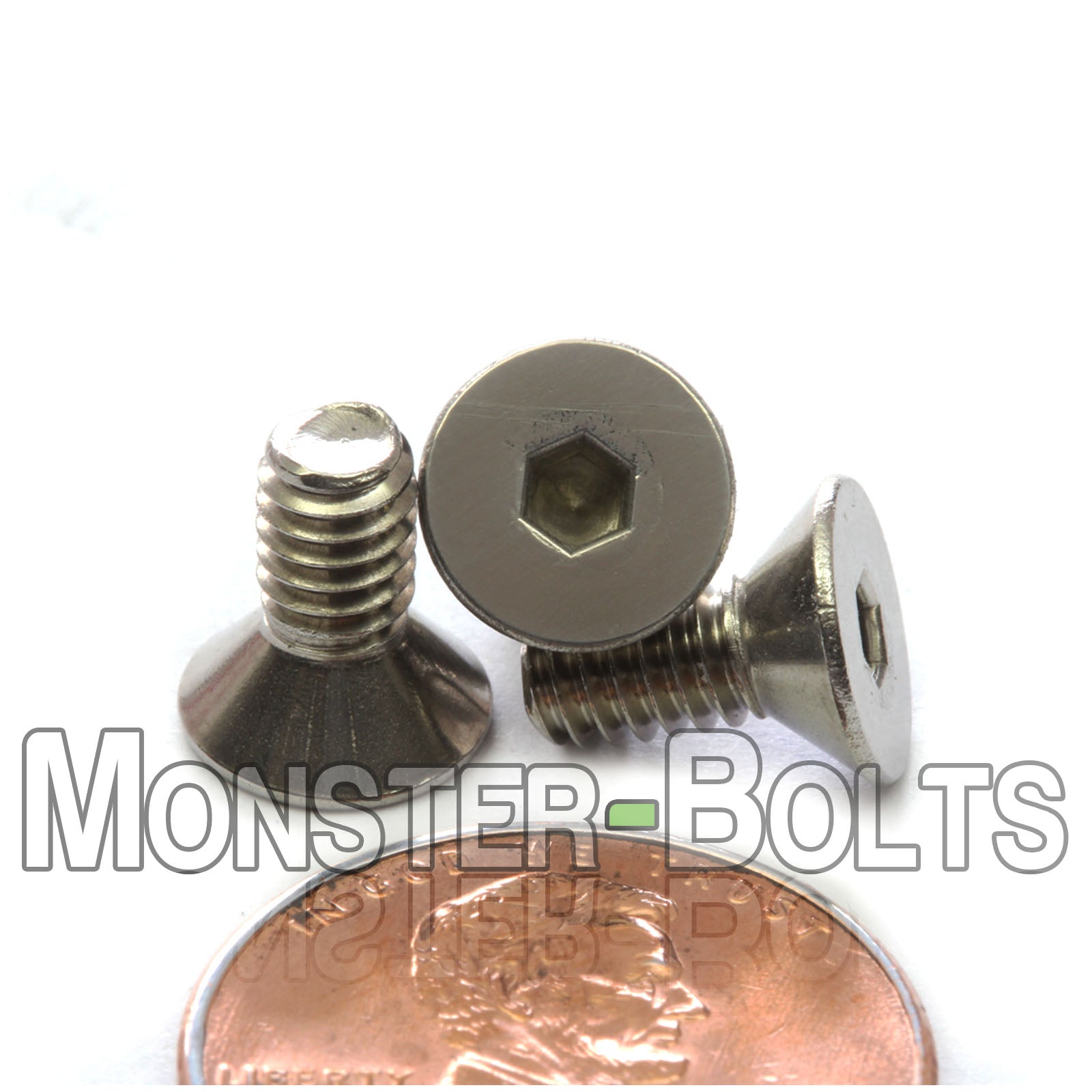 #8-32 Stainless Steel Flat Head Socket Cap screws, 18-8 / A2