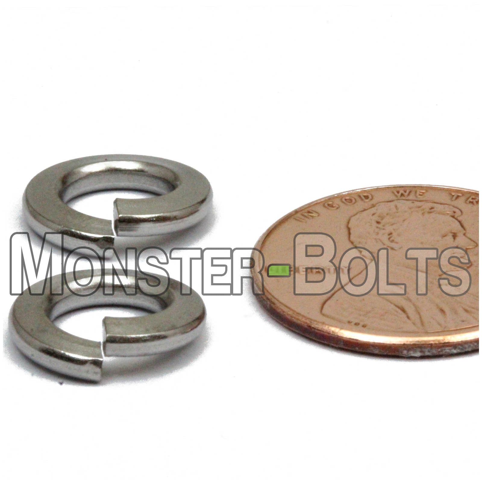 Metric Split Lock Washers - Stainless Steel DIN 127B 18-8 / A2 - Monster Bolts