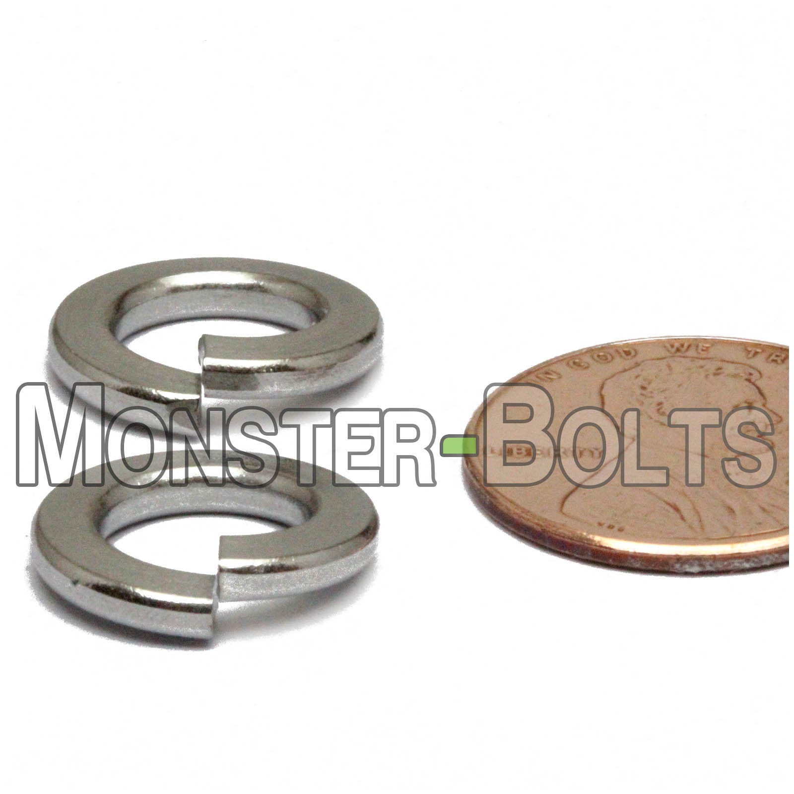 Metric Split Lock Washers - Stainless Steel DIN 127B 18-8 / A2 - Monster Bolts