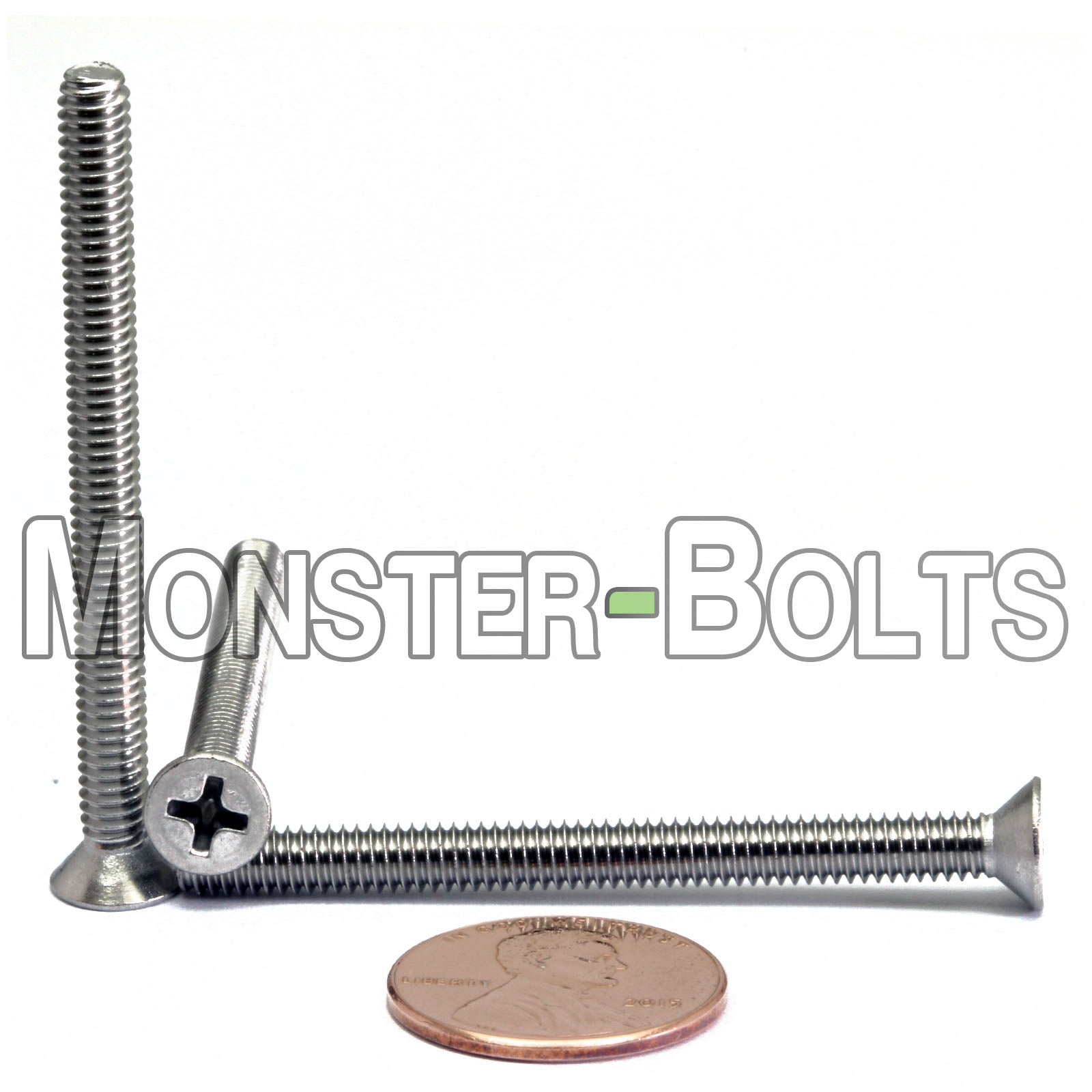 #8-32 Phillips Flat Head Machine screws - Stainless Steel 18-8 - Monster Bolts