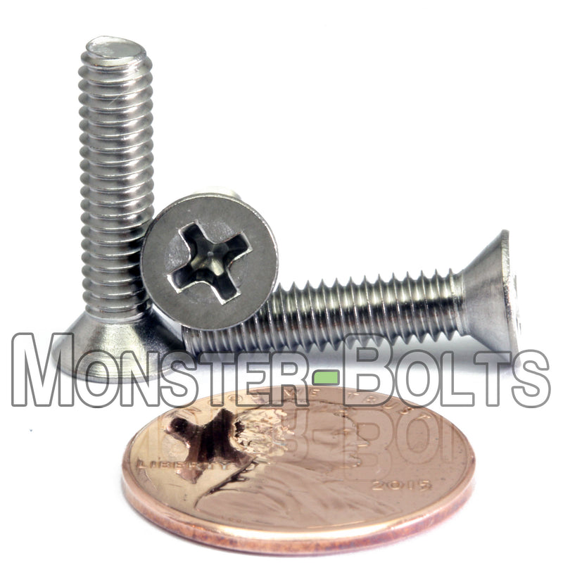#8-32 Phillips Flat Head Machine screws, Stainless Steel 18-8