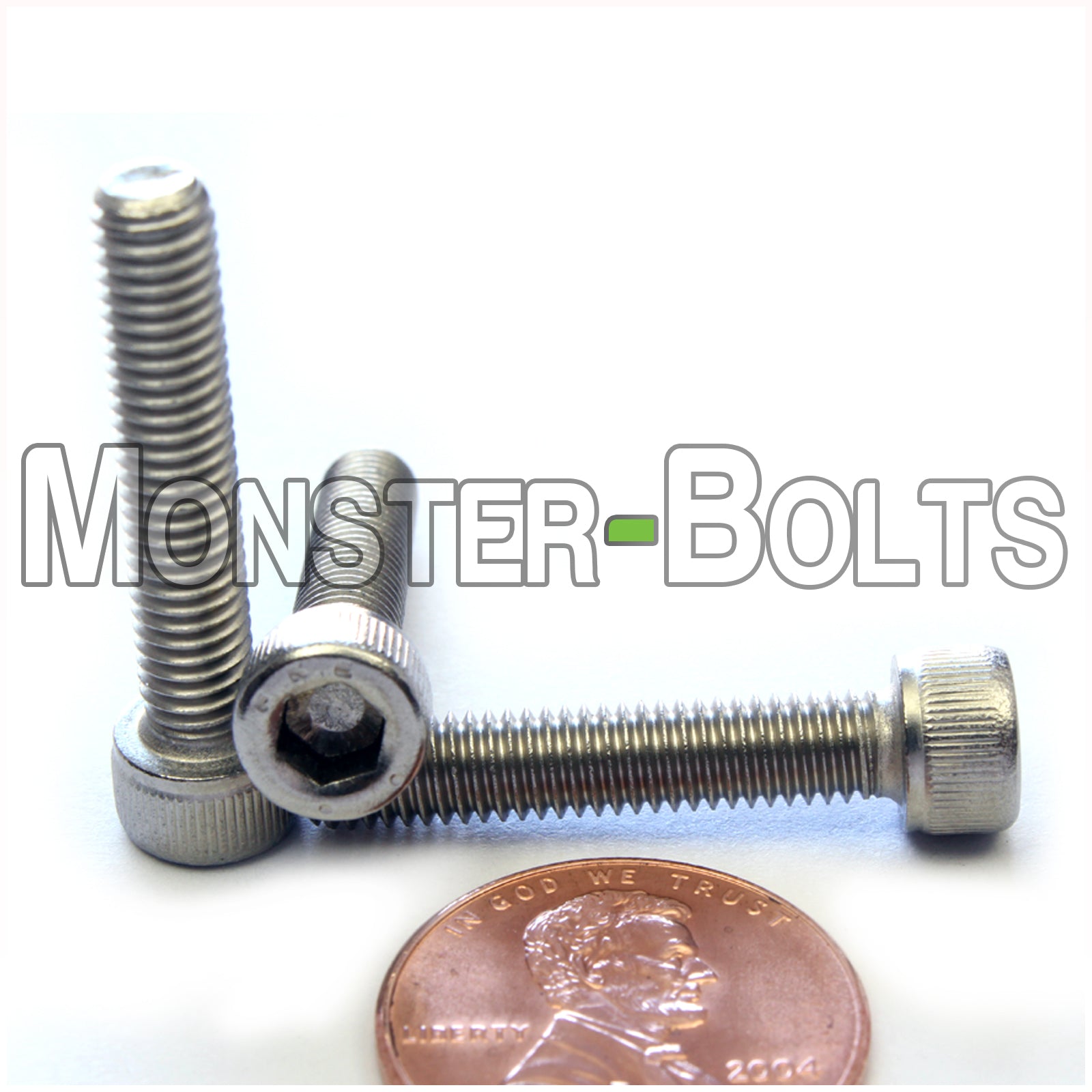 Stainless Steel #10-32 x 1 in. socket head cap screws.