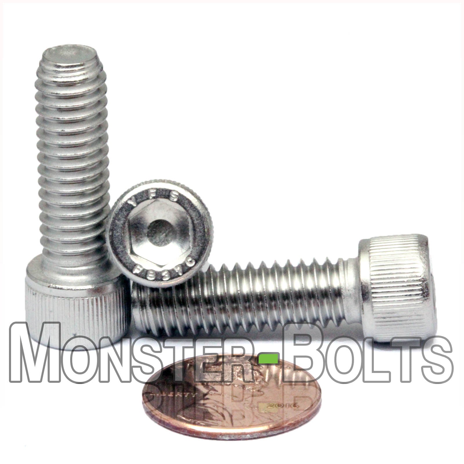 Stainless Steel 5/16-18 x 1 in. socket head cap screws.