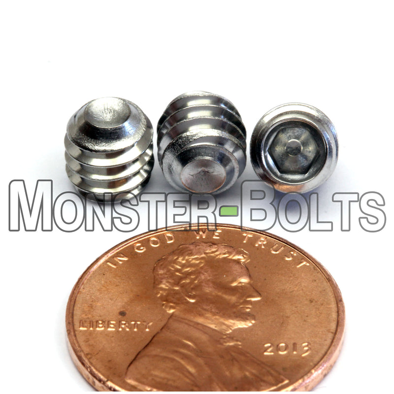 1/4-20 x 1/4" Cup point socket set screw, Stainless Steel