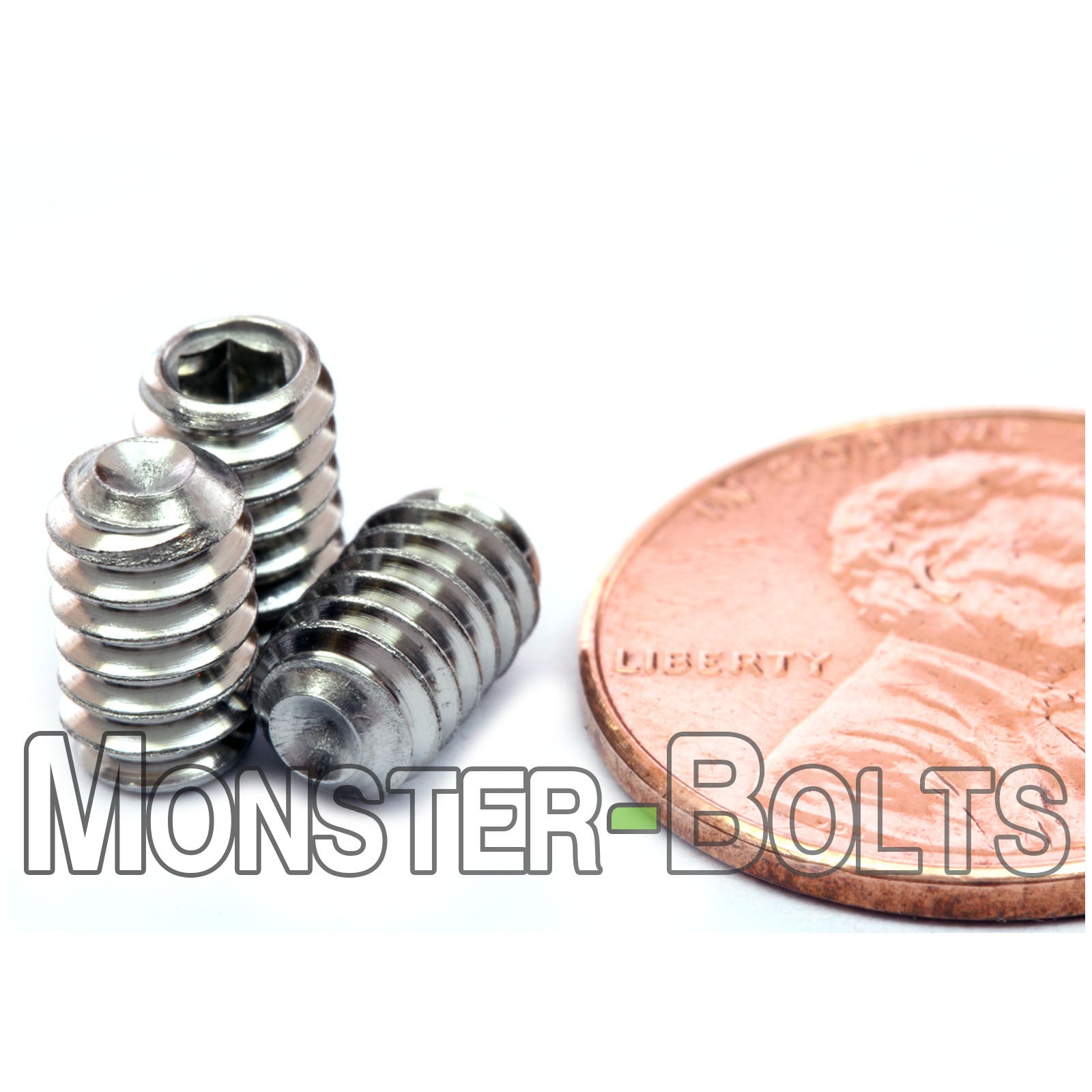 Stainless Steel #10-24 x 5/16" Cup point socket set screws