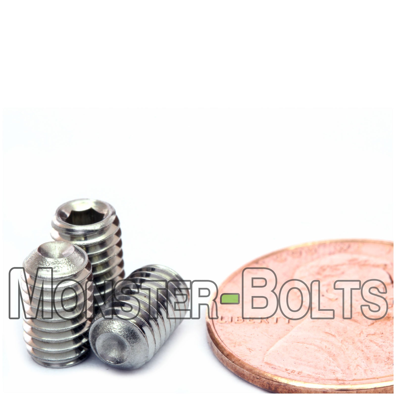 Stainless Steel #10-32 x 5/16" Cup point socket set screws