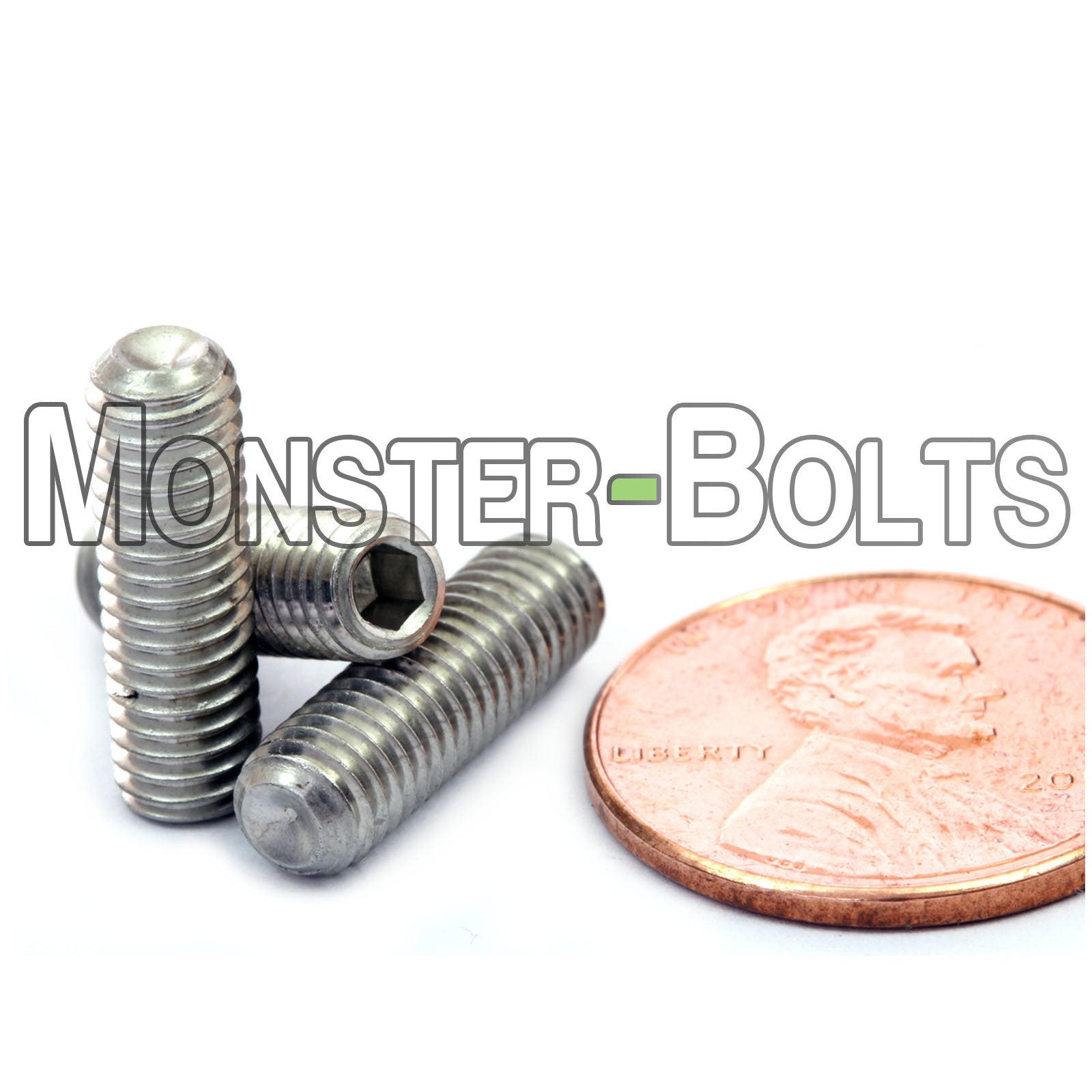 Stainless Steel #10-32 x 5/8" Cup point socket set screws