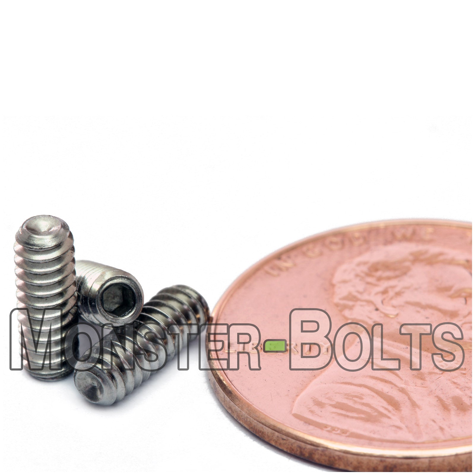 Stainless Steel #4-40 x 5/16" Cup point socket set screws