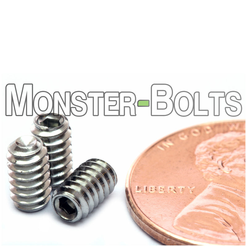 #6-32 Stainless Steel Cup Point Socket Set screws, A2 / 18-8