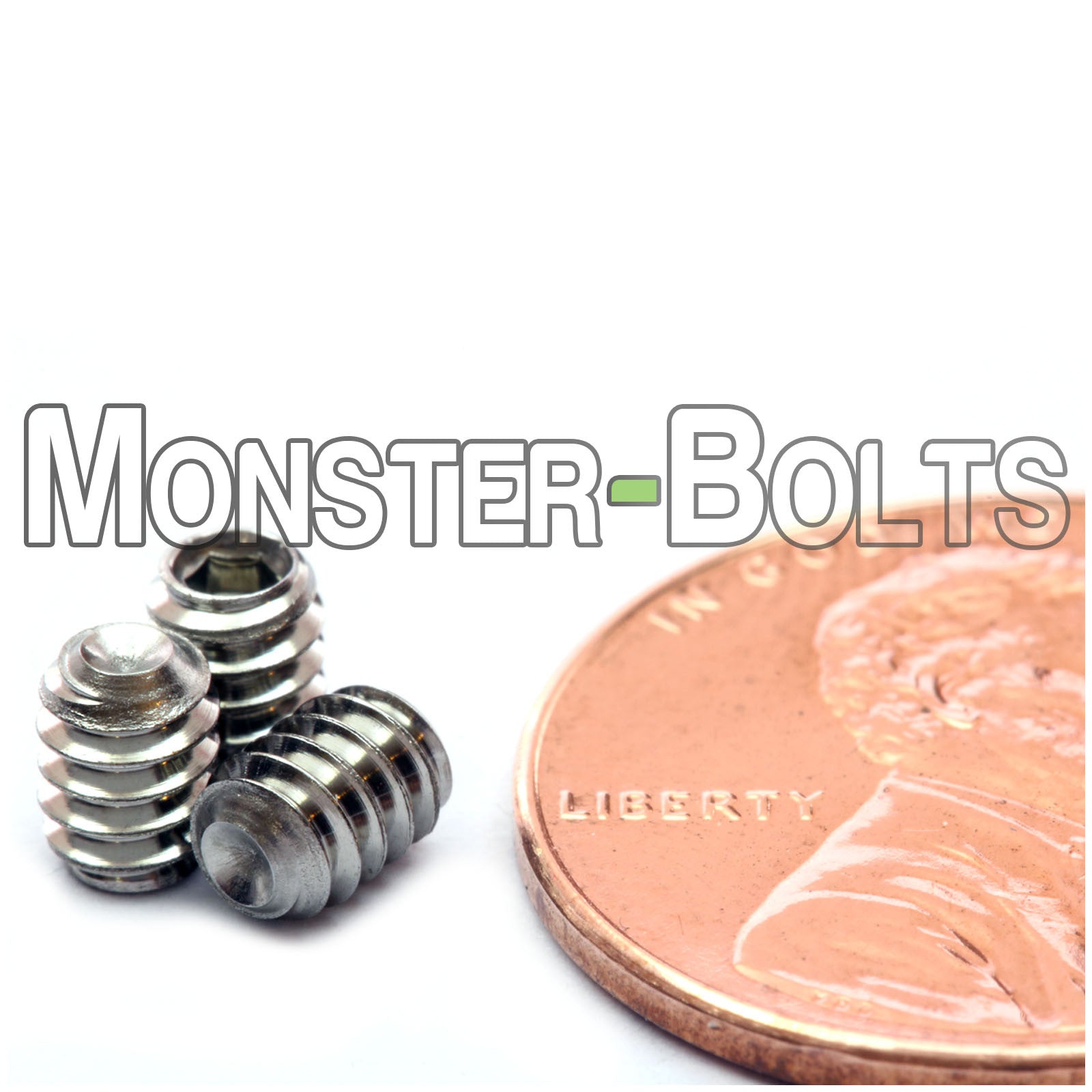 Stainless Steel #6-32 x 3/16" Socket set screws with Cup Point