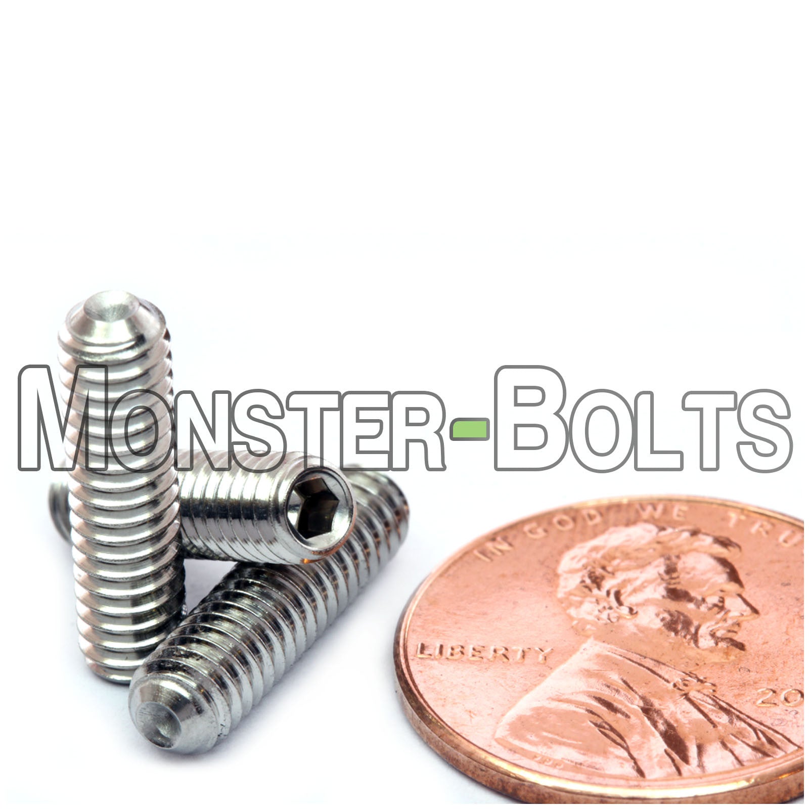 Stainless Steel #8-32 x 5/8" Cup point socket set screws