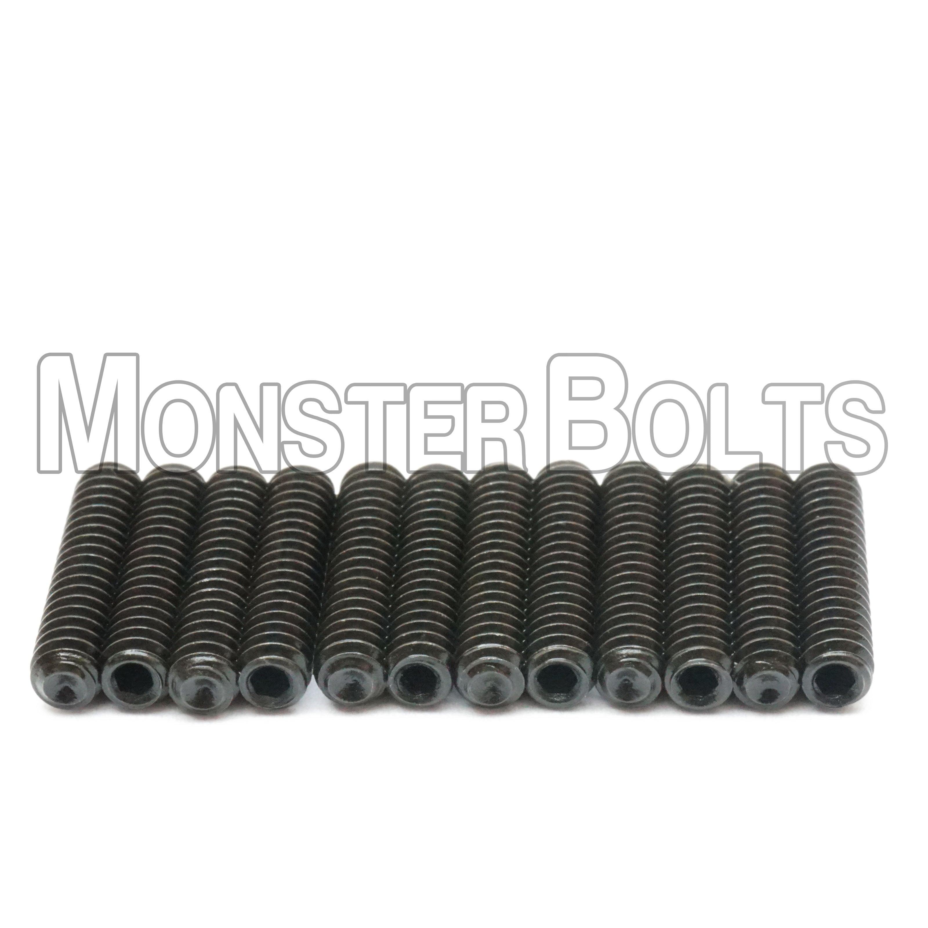 Black #4-40 Guitar Screws for Bridge Saddle Height Adjustment, For American made Fender Stratocaster and similar