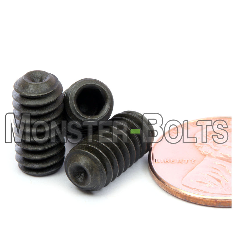1/4-20 x 1/2 Coarse Thread Socket Set Screw Cup Point Brass Pk 25:  : Industrial & Scientific