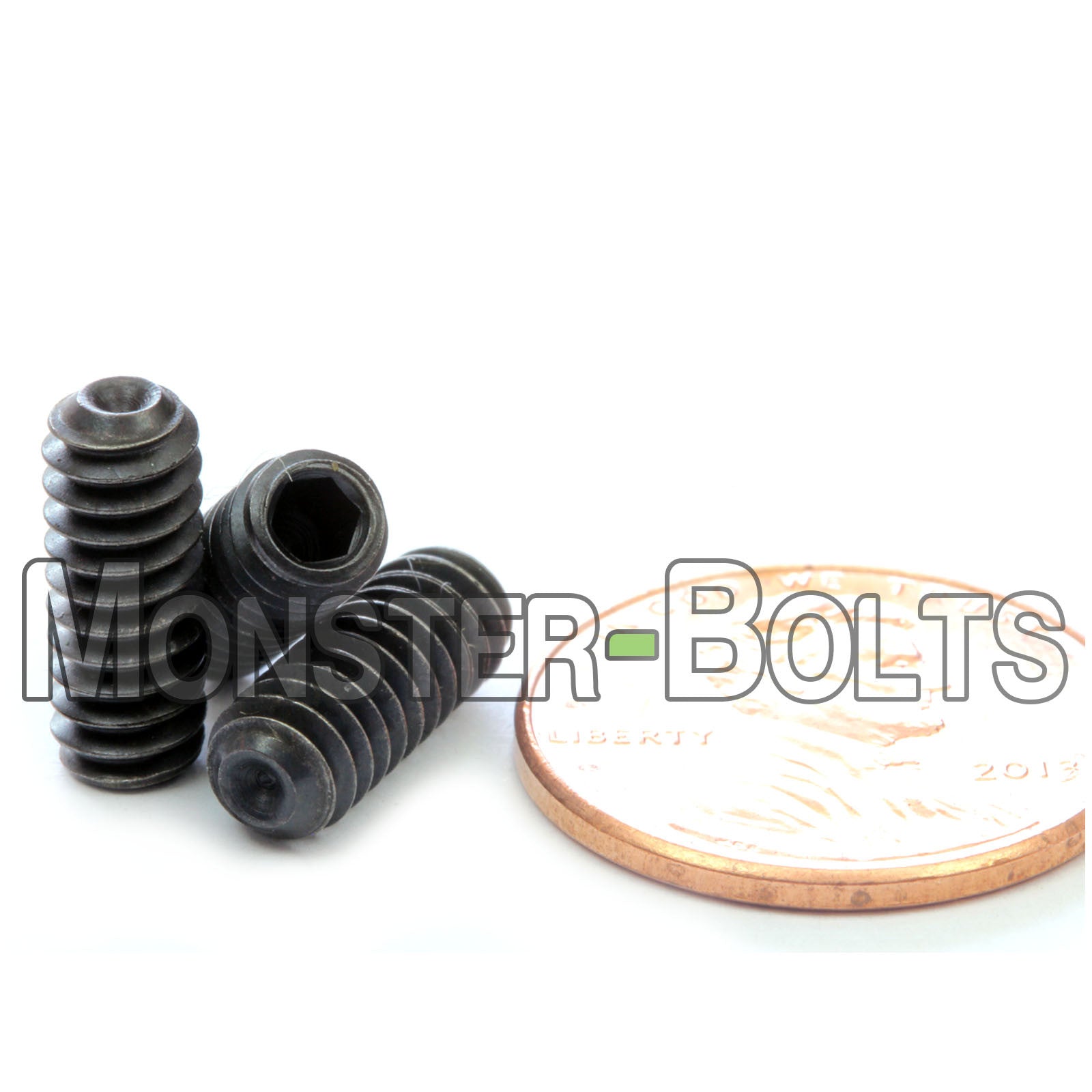 Black #10-24 x 1/2" Allen key Cup Point set screws