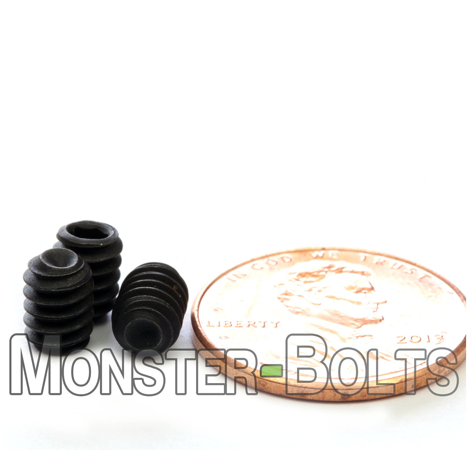 #10-24 x 1/4" Cup point socket set screws, alloy steel Black oxide