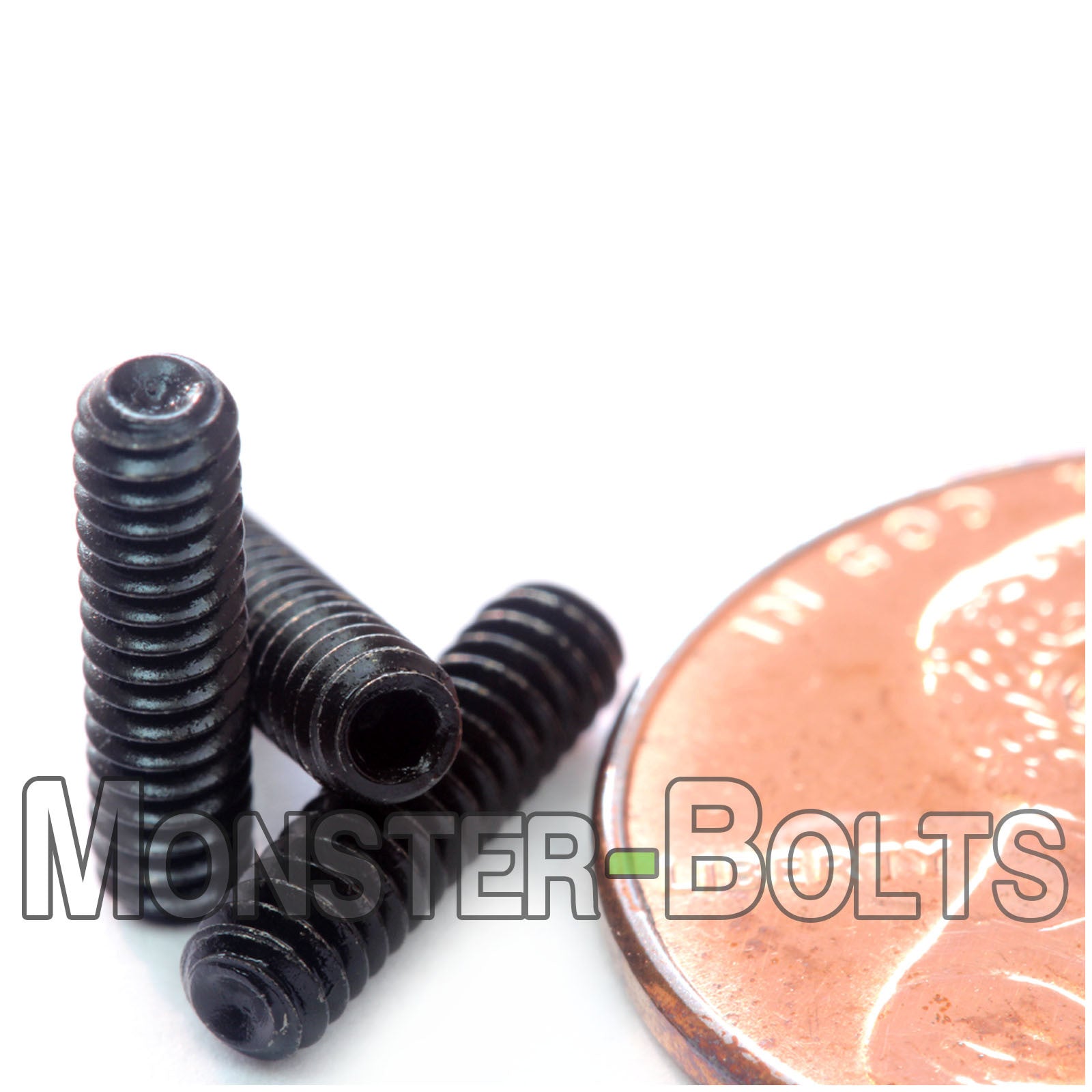 #4-40 x 7/16" Cup point socket set screws, alloy steel black oxide