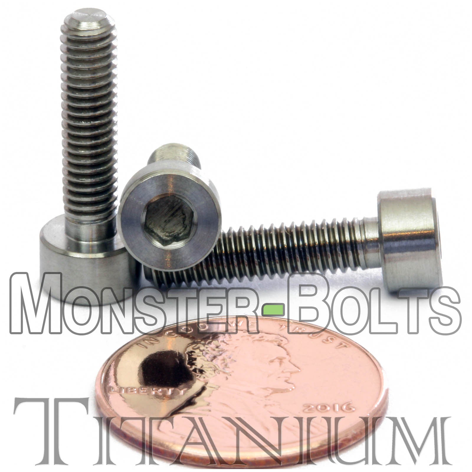 M4 Titanium Socket Head Cap screws DIN 912 / ISO 4762 - Monster Bolts