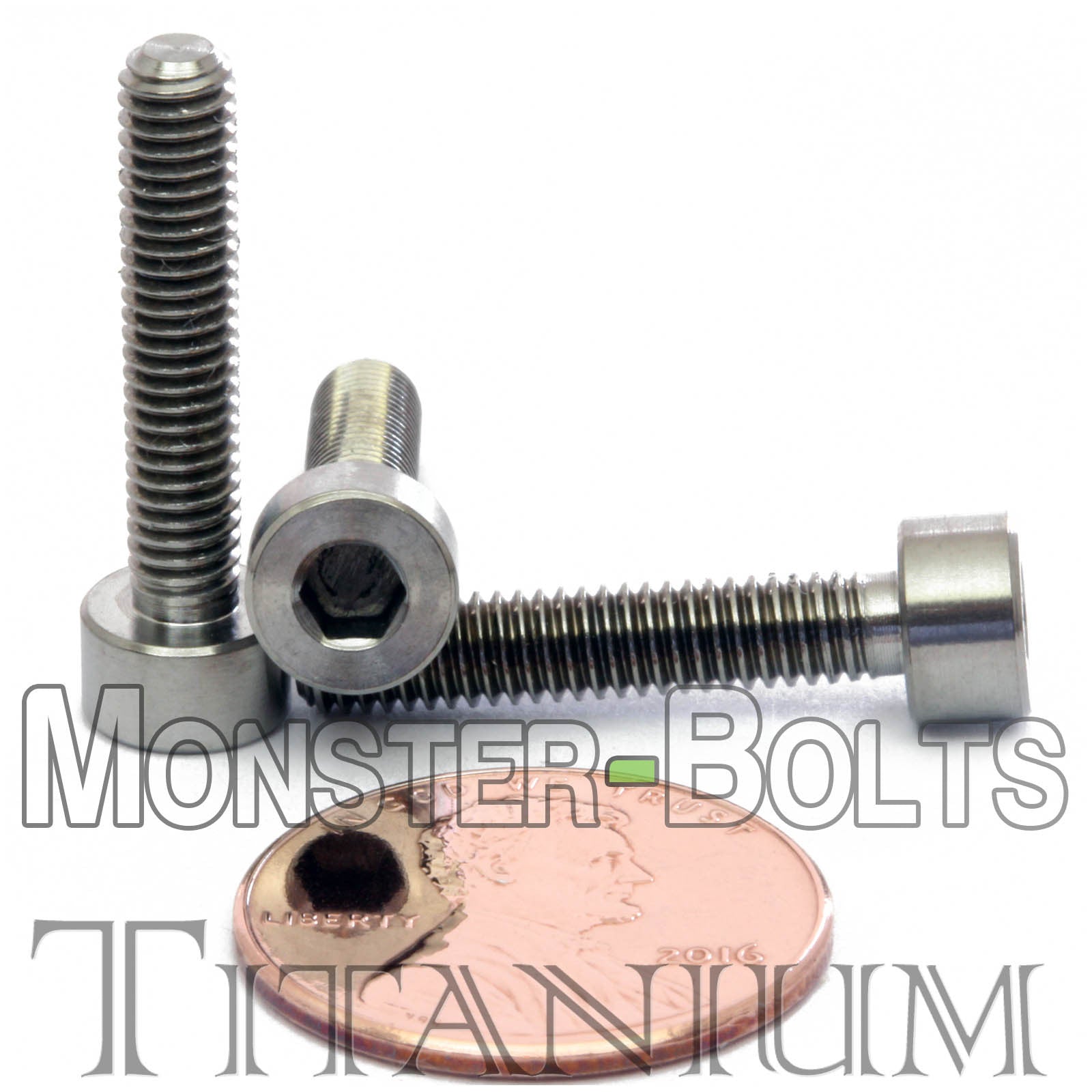 M4 Titanium Socket Head Cap screws DIN 912 / ISO 4762 - Monster Bolts