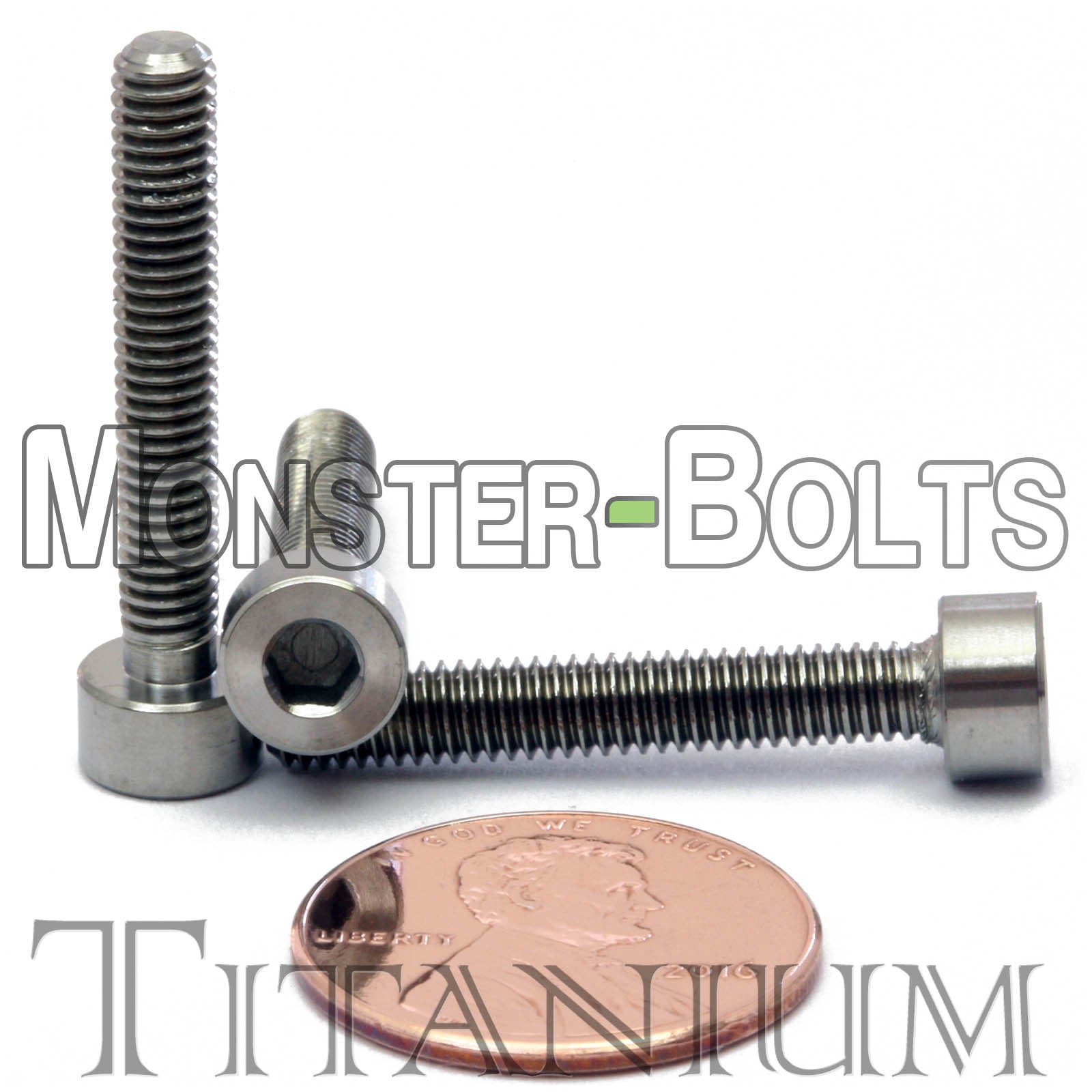 M4 Titanium Socket Head Cap screws DIN 912 / ISO 4762 - Monster Bolts