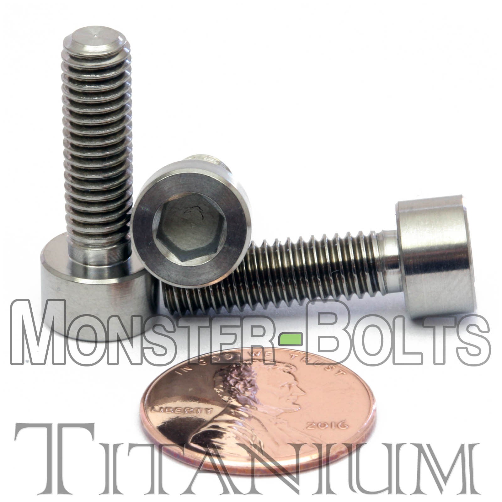 M6 Titanium Socket Head Cap screws DIN 912 / ISO 4762 - Monster Bolts