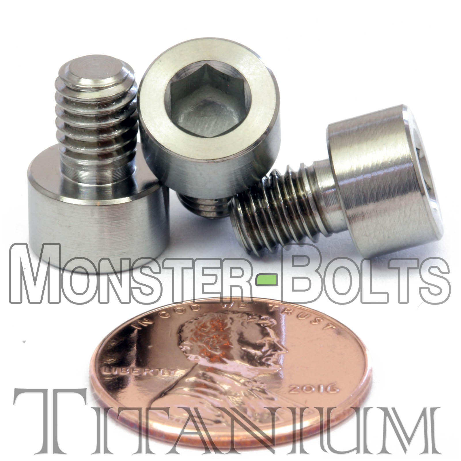 M6 Titanium Socket Head Cap screws DIN 912 / ISO 4762 - Monster Bolts