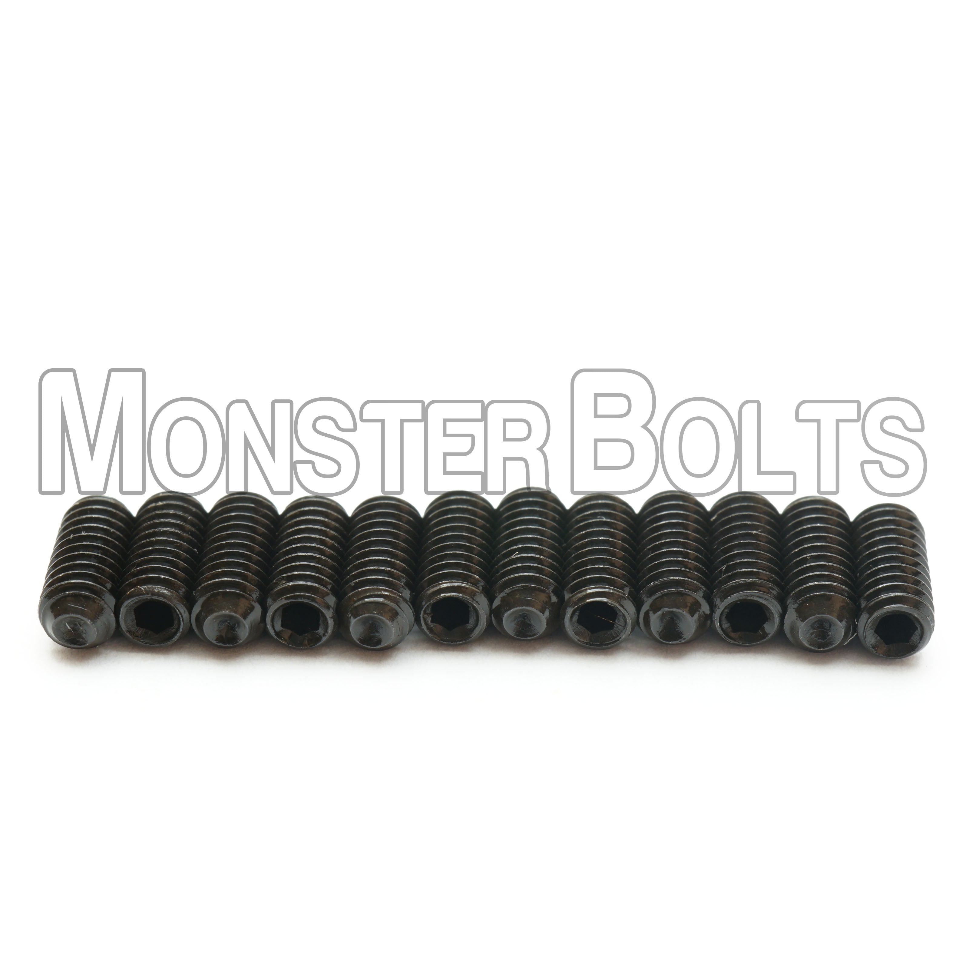 Black #4-48 Fine Thread Guitar Screws for Bridge Saddle Height Adjustment, For American made Fender Stratocaster 2008 and newer