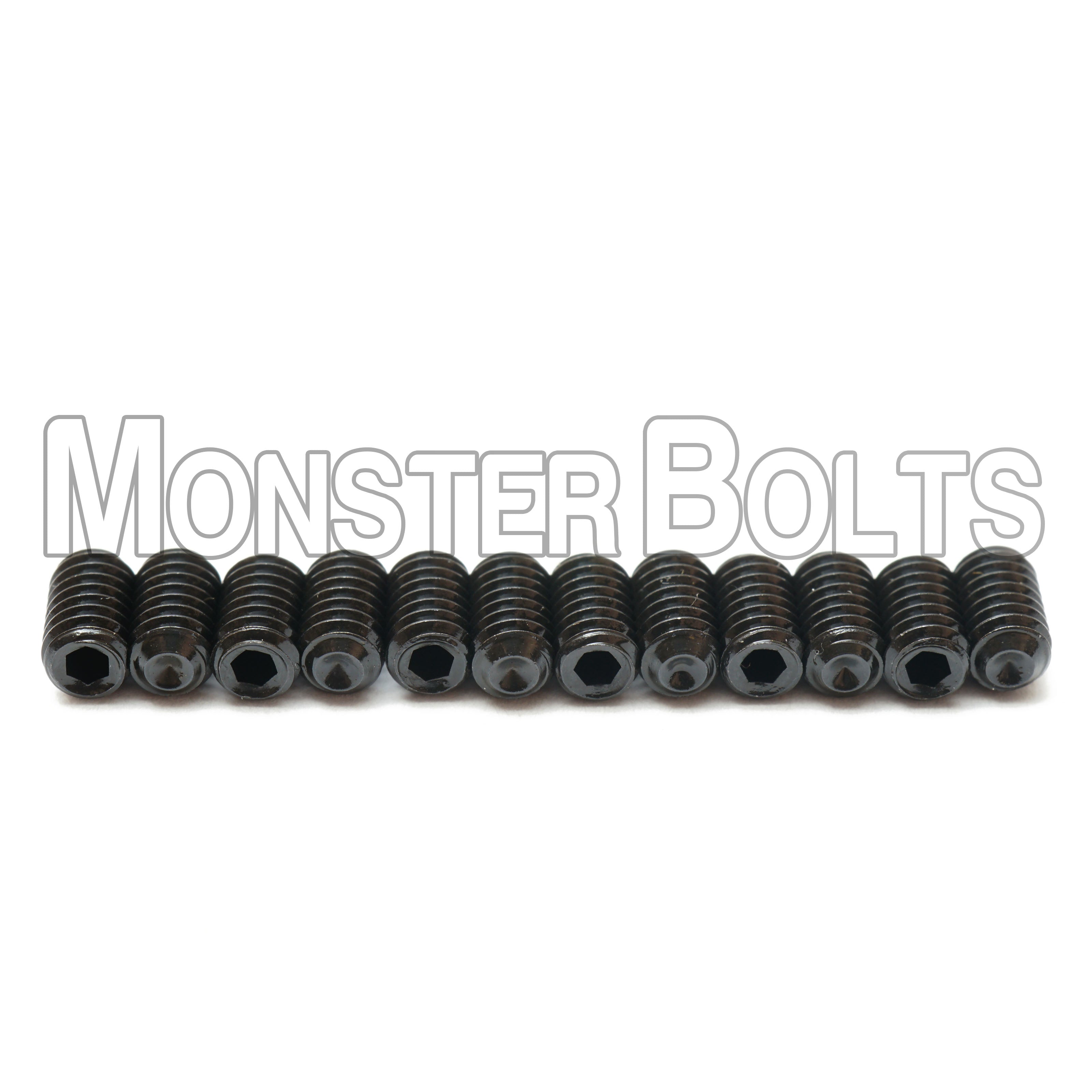 Black #4-48 Fine Thread Guitar Screws for Bridge Saddle Height Adjustment, For American made Fender Stratocaster 2008 and newer