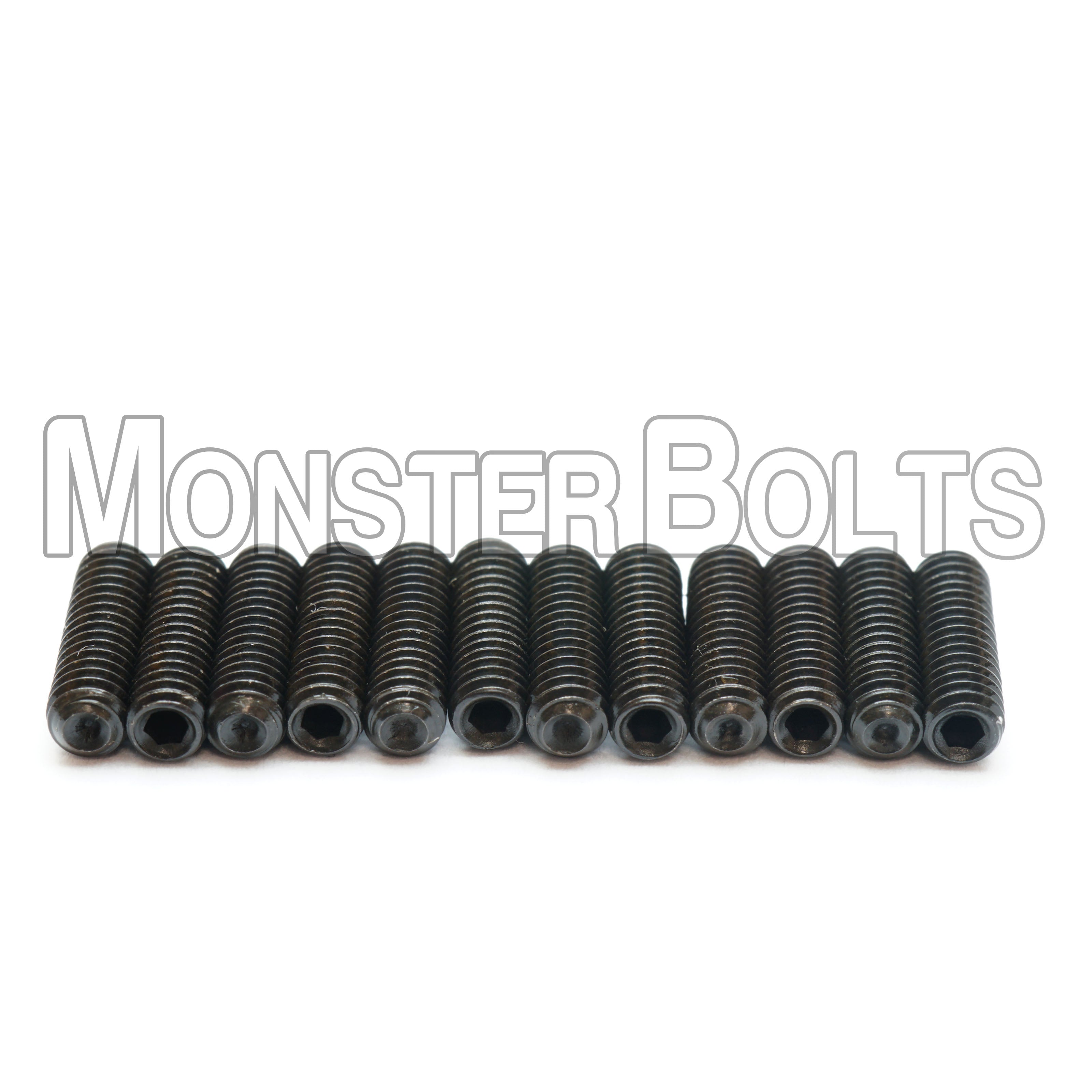 Black #4-48 Fine Thread Guitar Screws for Bridge Saddle Height Adjustment, For American made Fender Stratocaster 2008 and newer