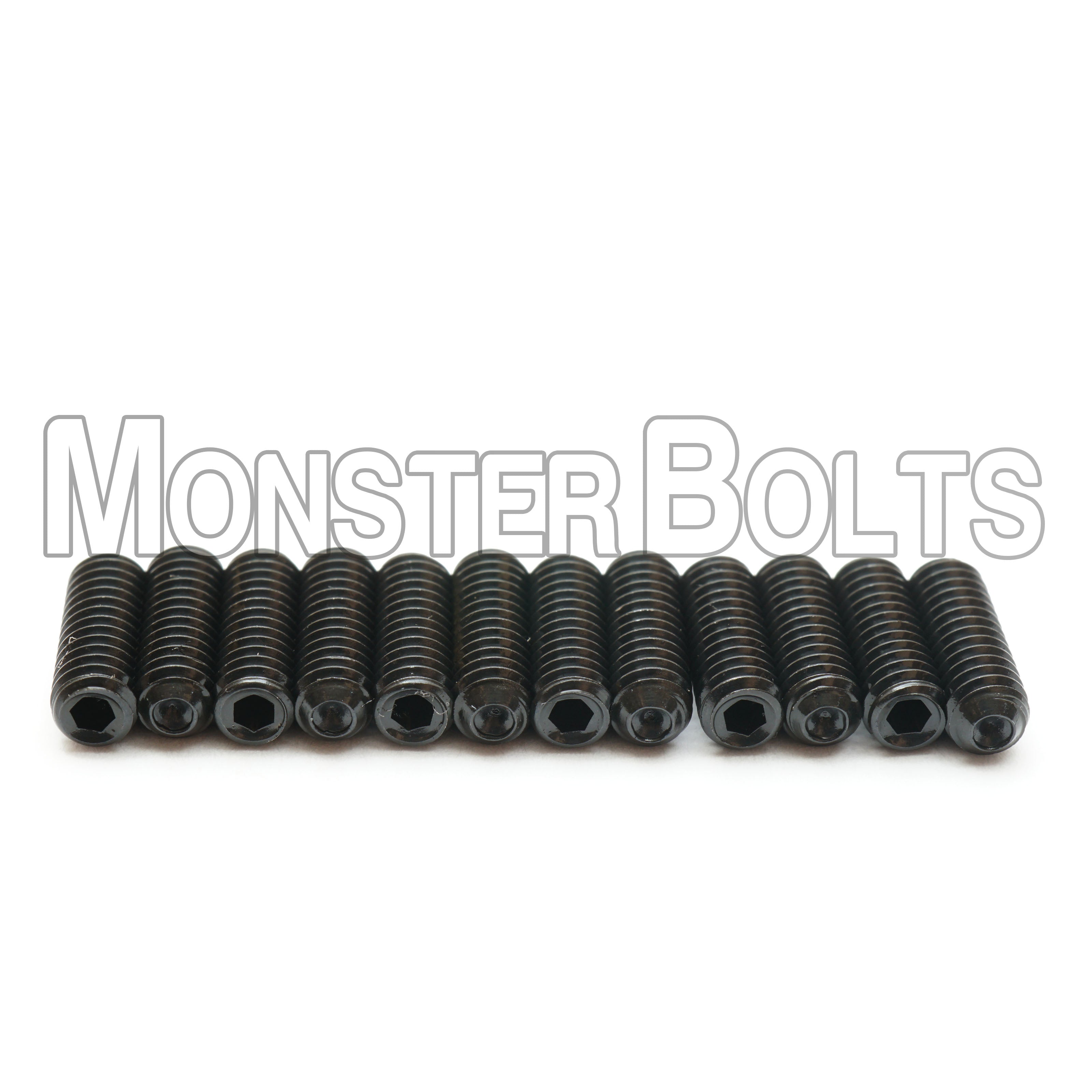 Black #4-48 Fine Thread Guitar Screws for Bridge Saddle Height Adjustment, For American made Fender Stratocaster 2008 and newer