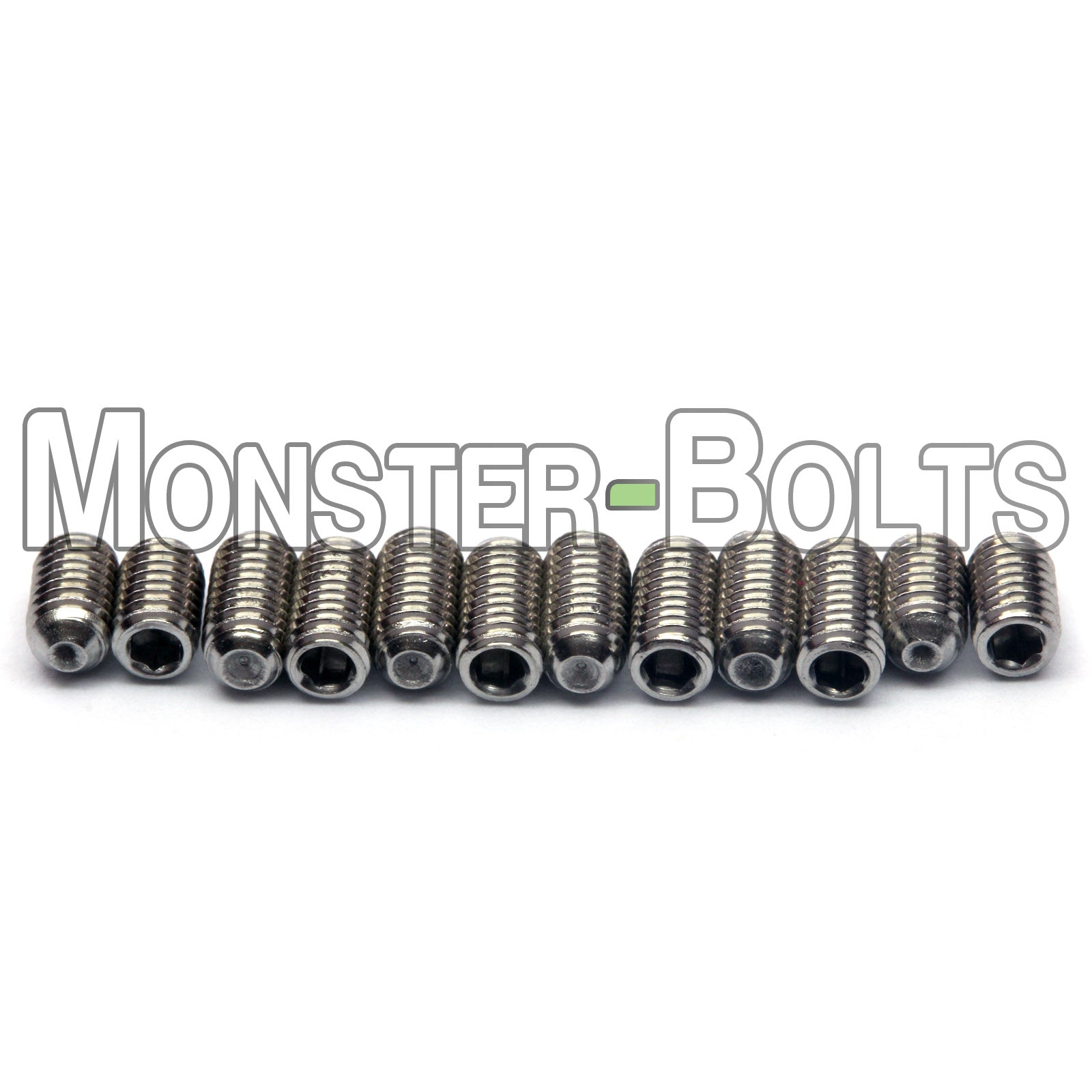 Black or Stainless Steel Guitar Screws for Bridge Saddle Height Adjustment - Wilkinson / Gotoh - Monster Bolts