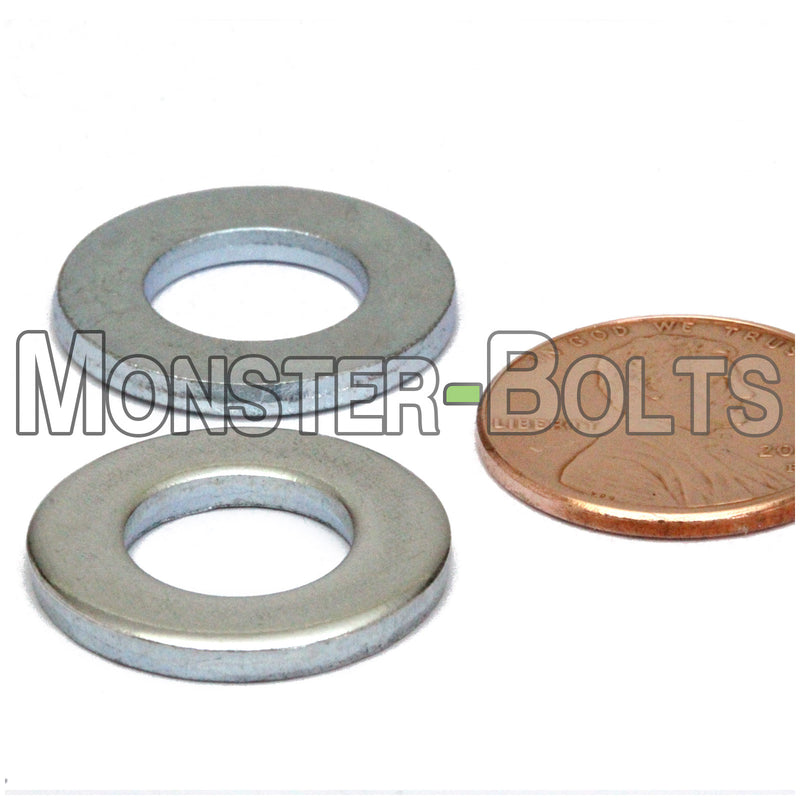 DIN 125A Metric Flat Washers, 200 HV Steel Zinc Plated Cr+3 RoHS (125 A) - Monster Bolts