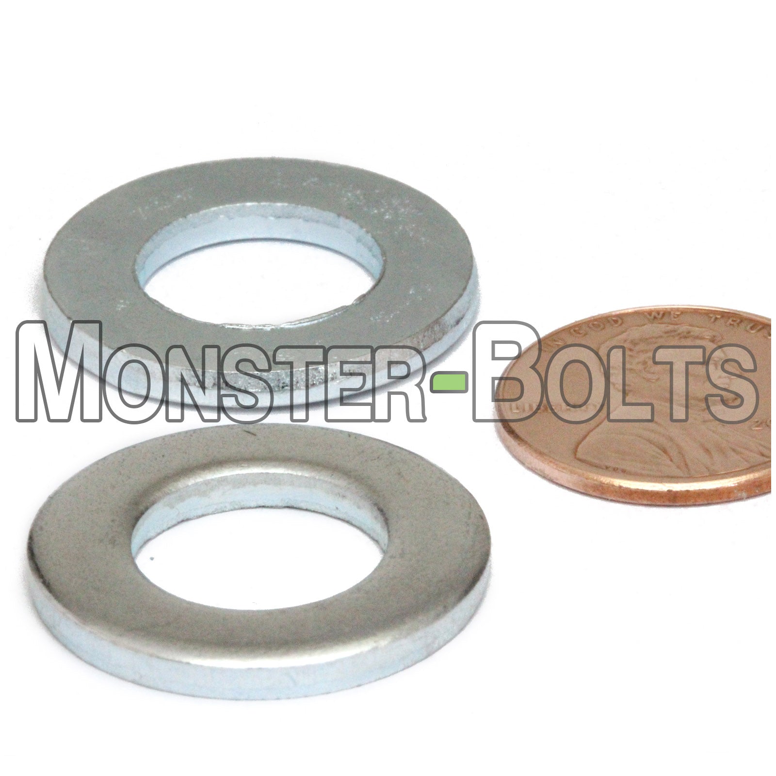 DIN 125A Metric Flat Washers, 200 HV Steel Zinc Plated Cr+3 RoHS (125 A) - Monster Bolts