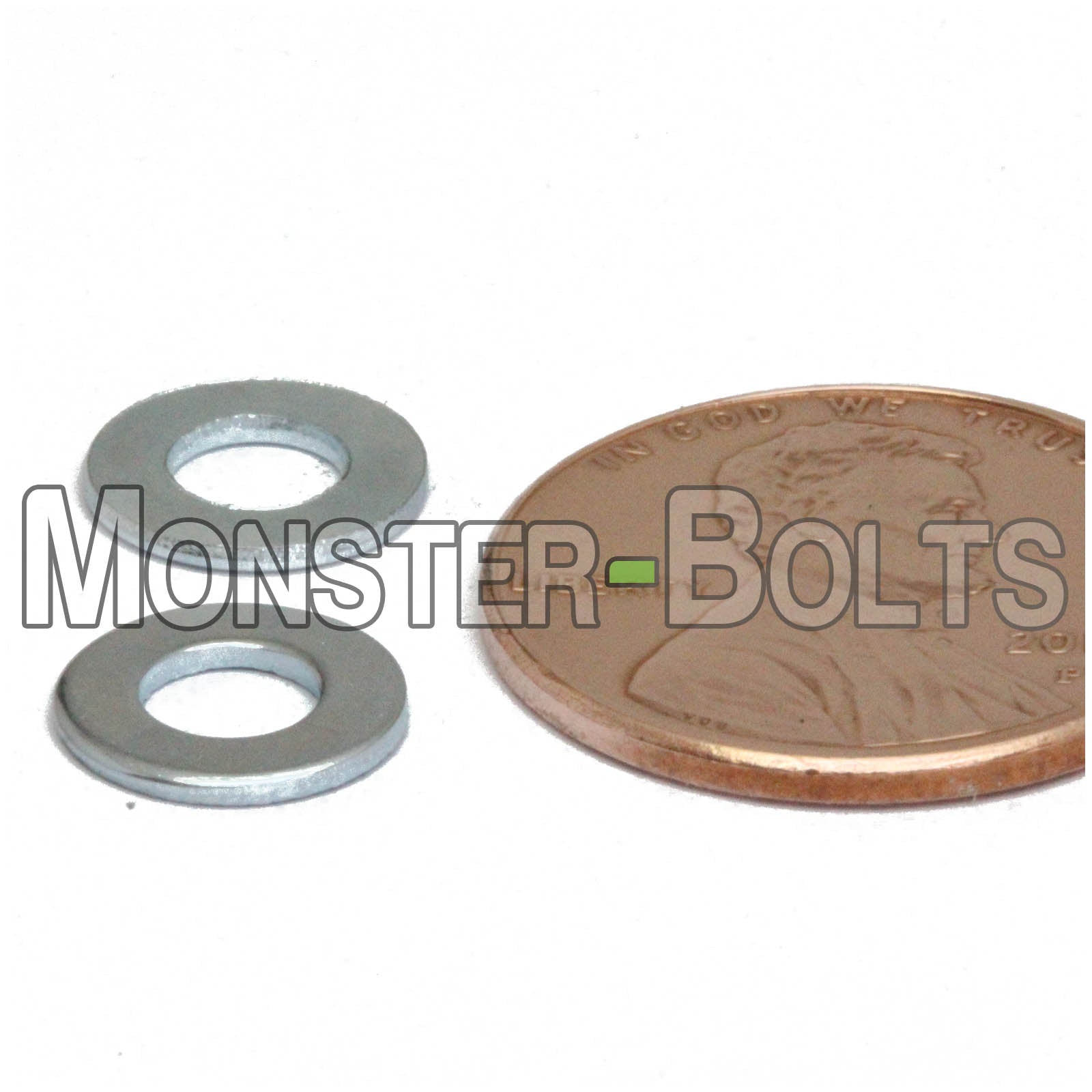 DIN 125A Metric Flat Washers, 200 HV Steel Zinc Plated Cr+3 RoHS (125 A) - Monster Bolts