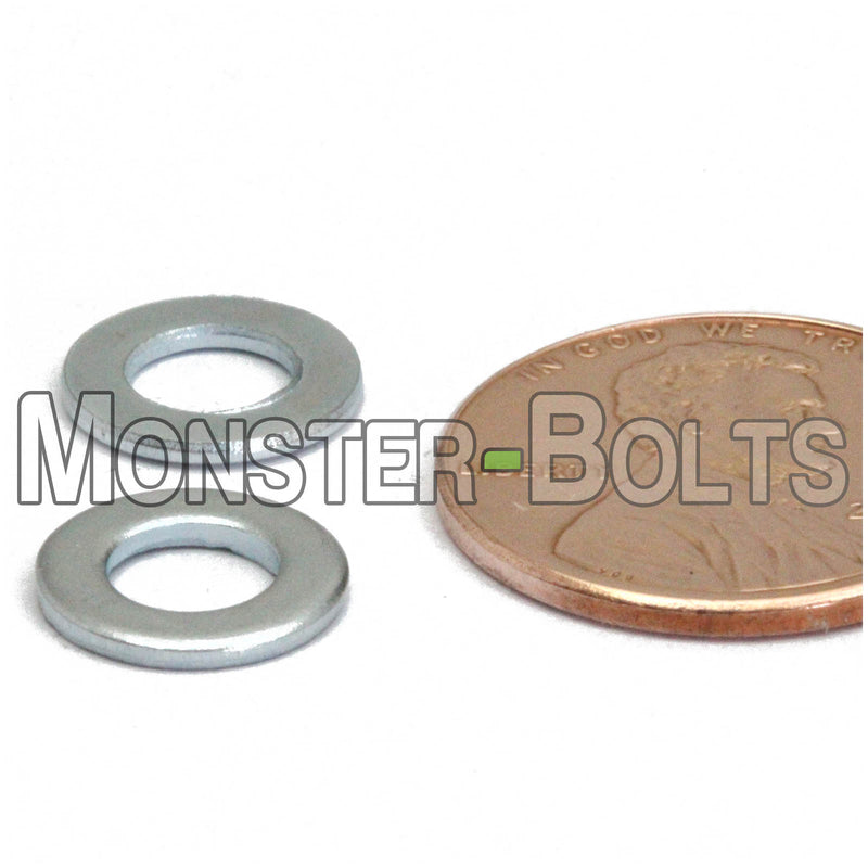 DIN 125A Metric Flat Washers, 200 HV Steel Zinc Plated Cr+3 RoHS (125 A) - Monster Bolts