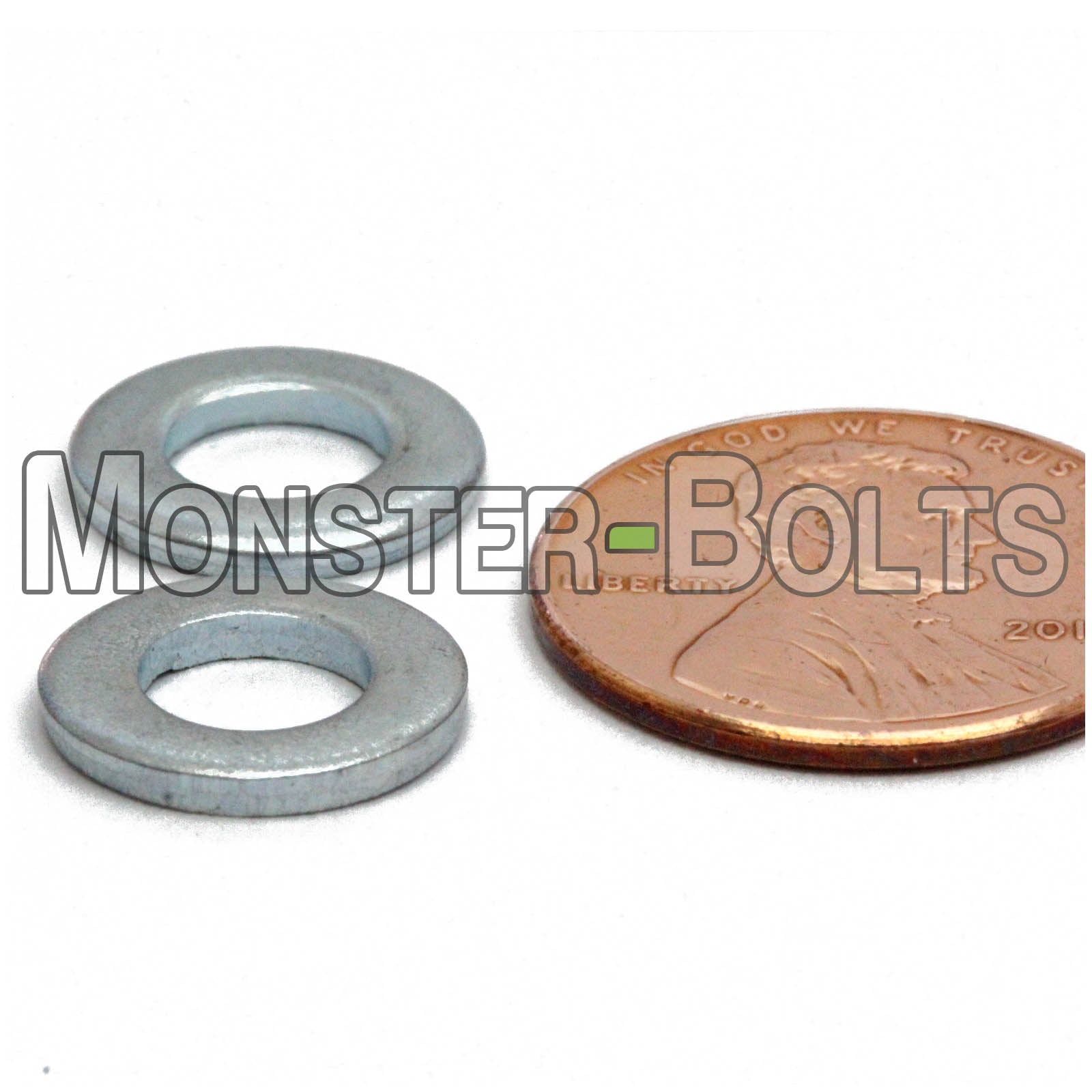 DIN 125A Metric Flat Washers, 200 HV Steel Zinc Plated Cr+3 RoHS (125 A) - Monster Bolts