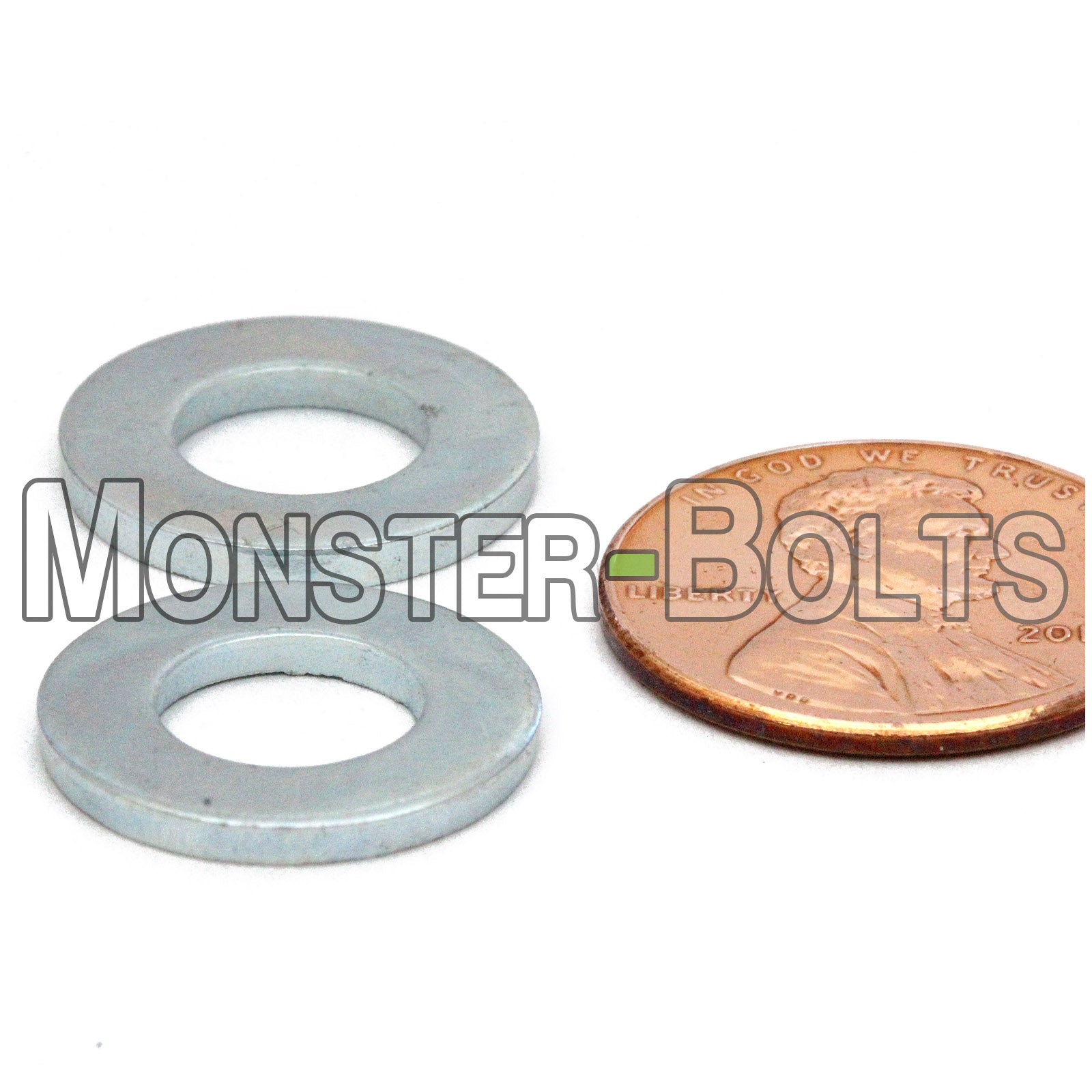 DIN 125A Metric Flat Washers, 200 HV Steel Zinc Plated Cr+3 RoHS (125 A) - Monster Bolts