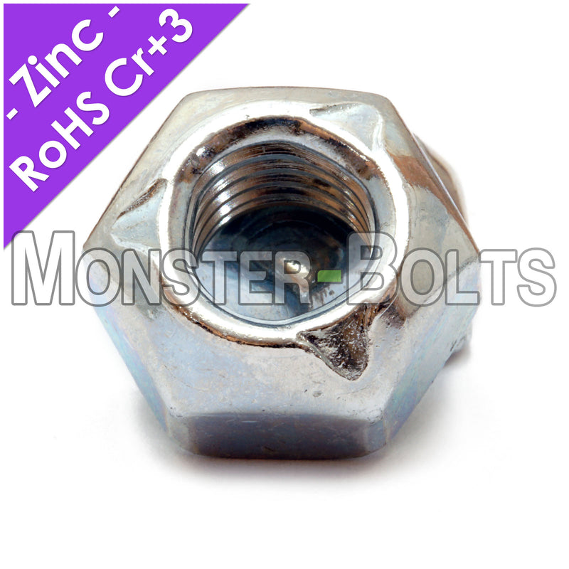 DIN 980V Hex Cone Prevailing Torque All-Metal Lock Nuts Stover - Zinc Plated Alloy Steel, Metric Class 10 Cr+3 RoHS - Monster Bolts