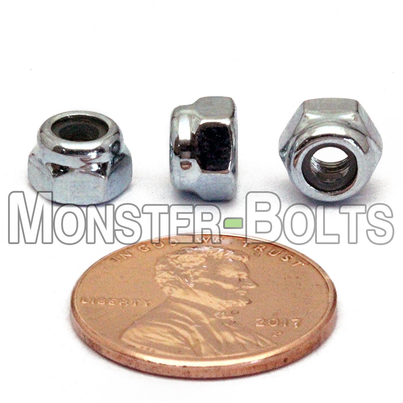 DIN 985 Nylon Insert Hex Lock Nuts - Zinc Plated Alloy Steel, Class 8 & 10 Cr+3 RoHS - Monster Bolts